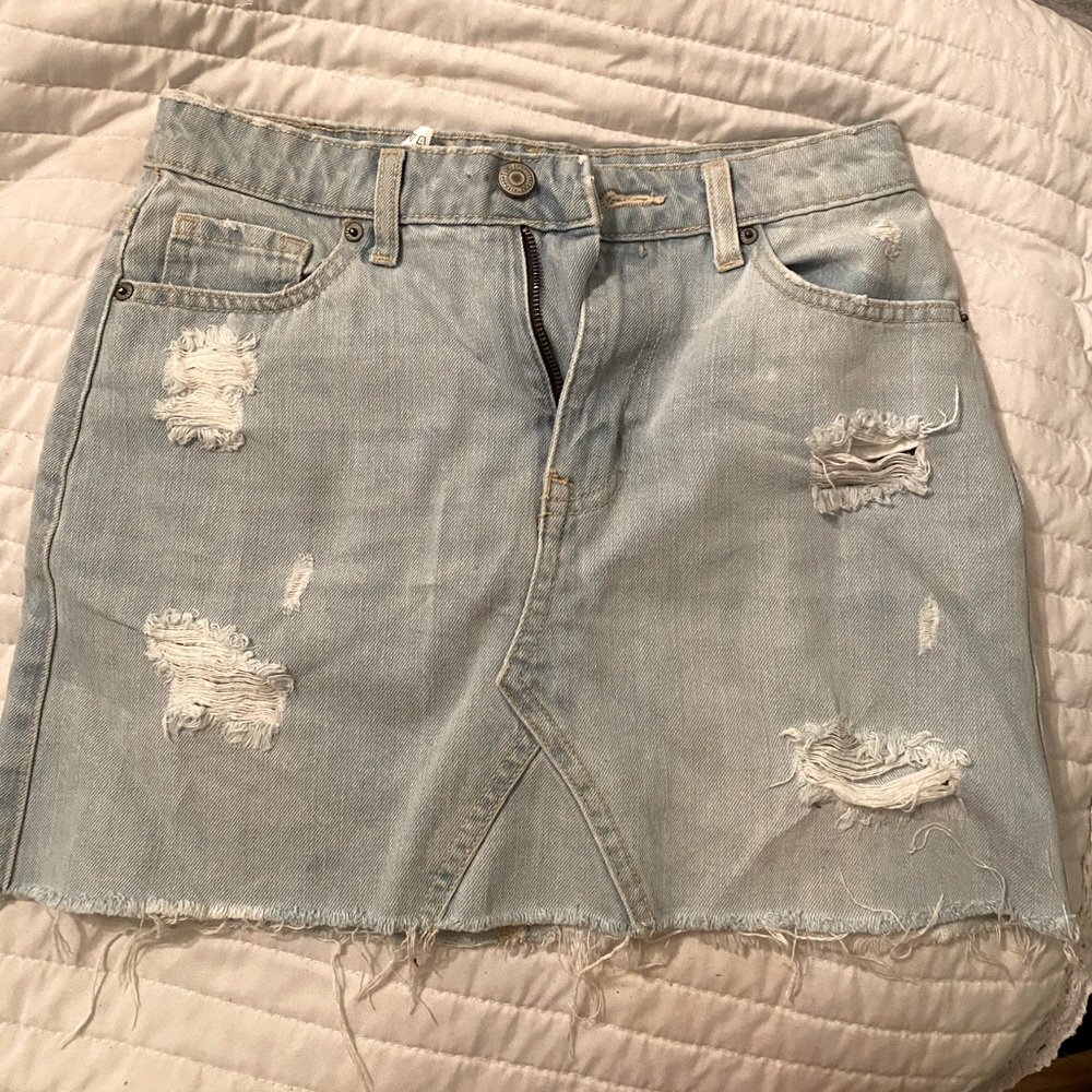 jean skirt